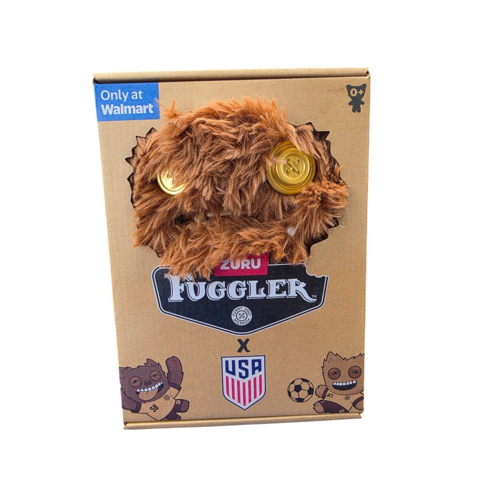 Zuru Fuggler x US Soccer Grumps Brown Plush Monster USA Jersey Walmart Exclusive